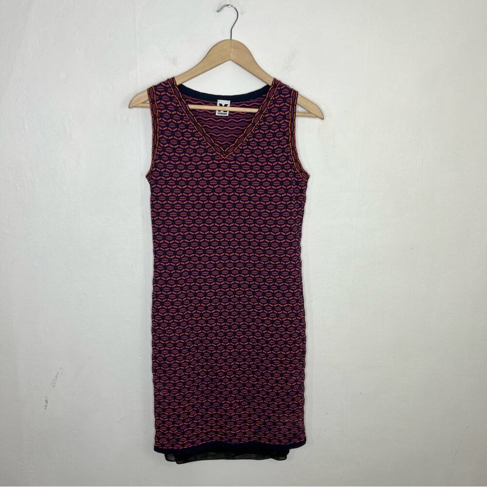 M by Missoni Classic Geometric Print Bodycon Shift Dress Size 44 or US Large - Picture 11 of 11